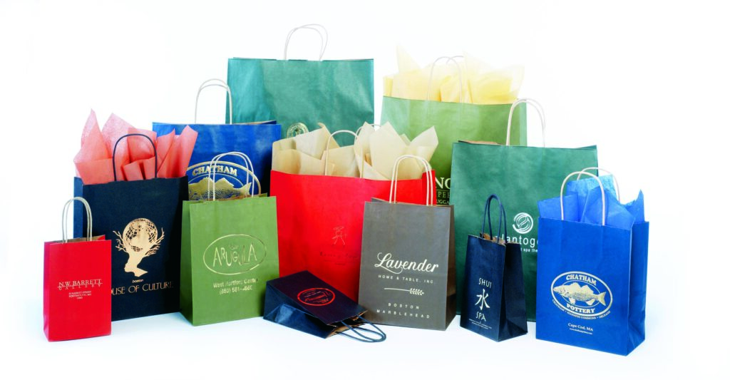 Paper Shopping bags of various colors