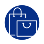 Packaging Specialties Bags Icon - Blue