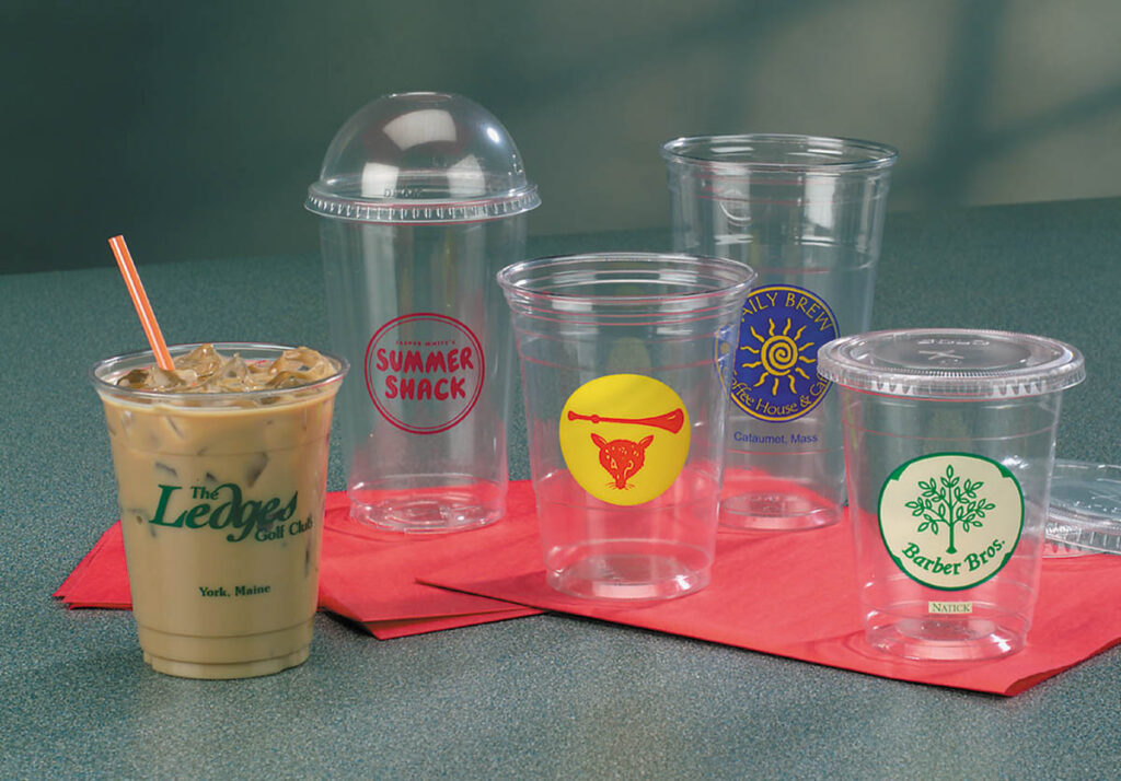 Food Service Customizable Clear Plastic Cups