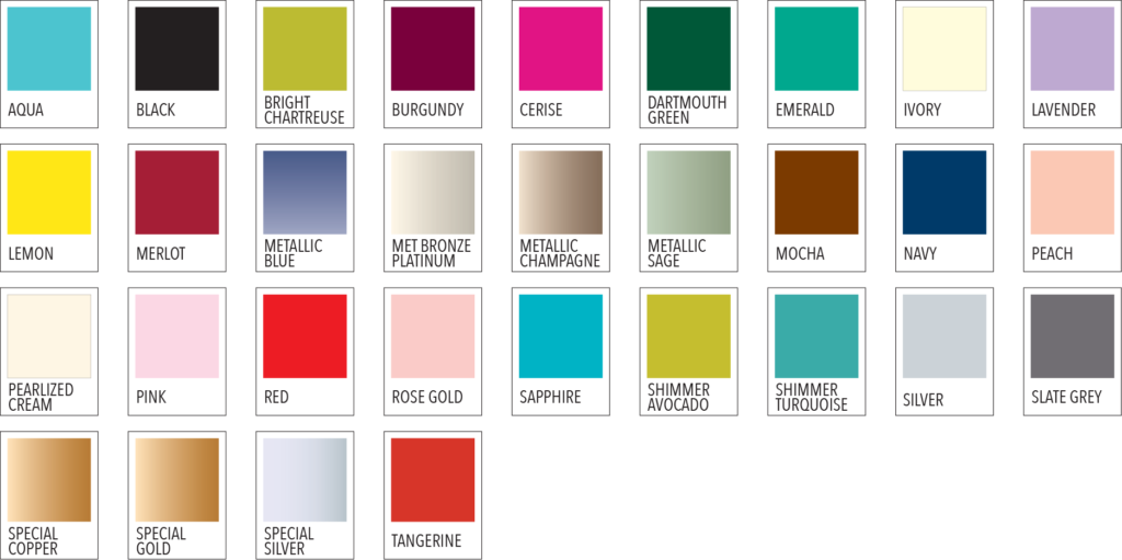 STANDARD BOX COLOR PROGRAM - Packaging Specialties