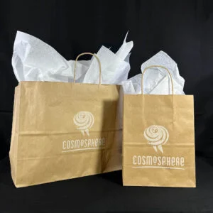 Cosmosphere Ink Printed Paper Shoppers