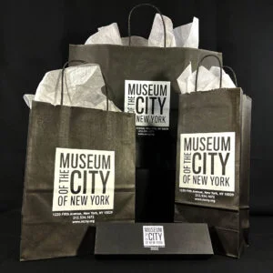 The Museum of New York City Paper Shoppers and Cotton Filled Jewelry Box