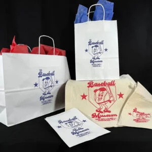 The Baseball Museum Paper Shoppers, Merchandise Bag, Canvas Bag and Pouch