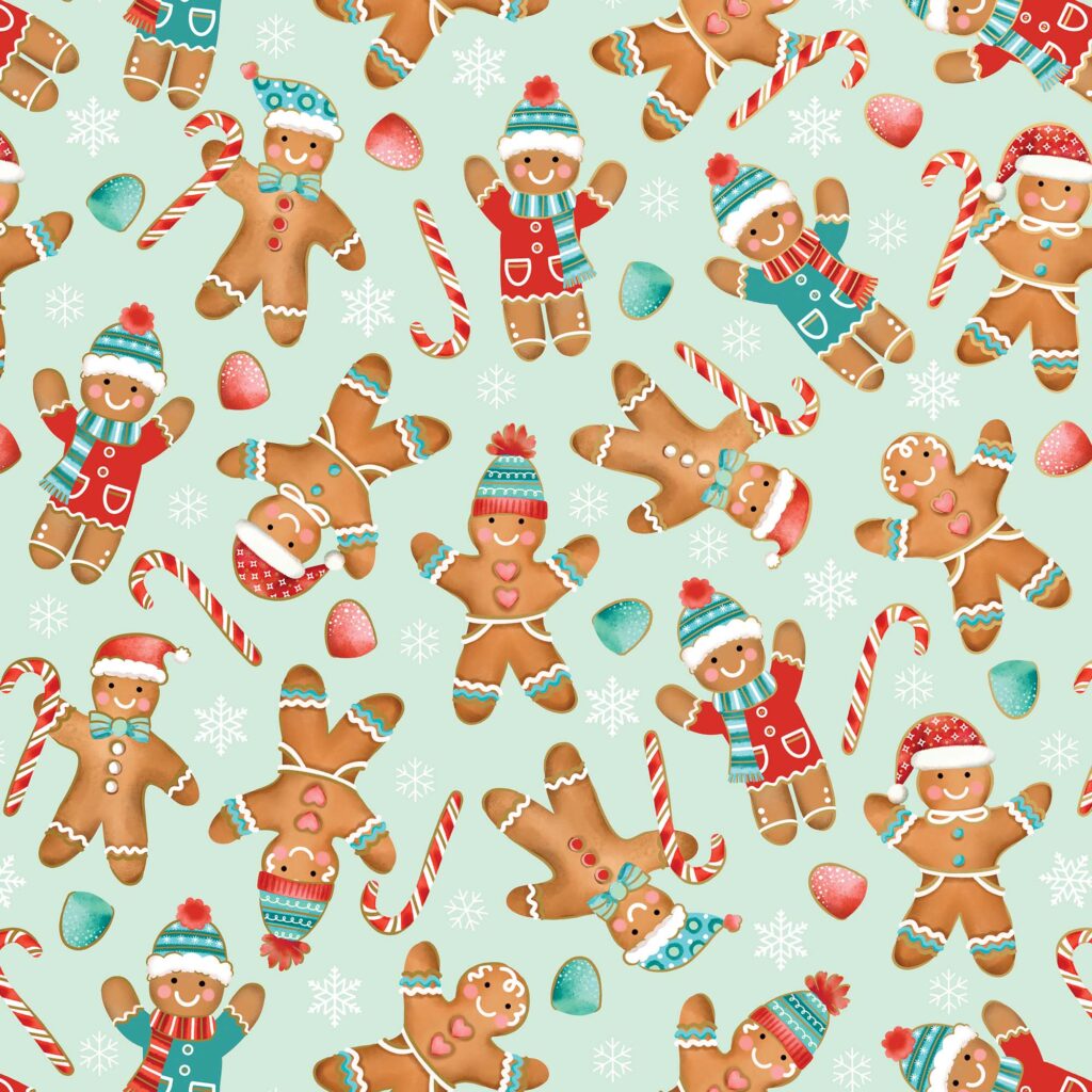 Holiday Wrapping Paper - Gingerbread Cookies