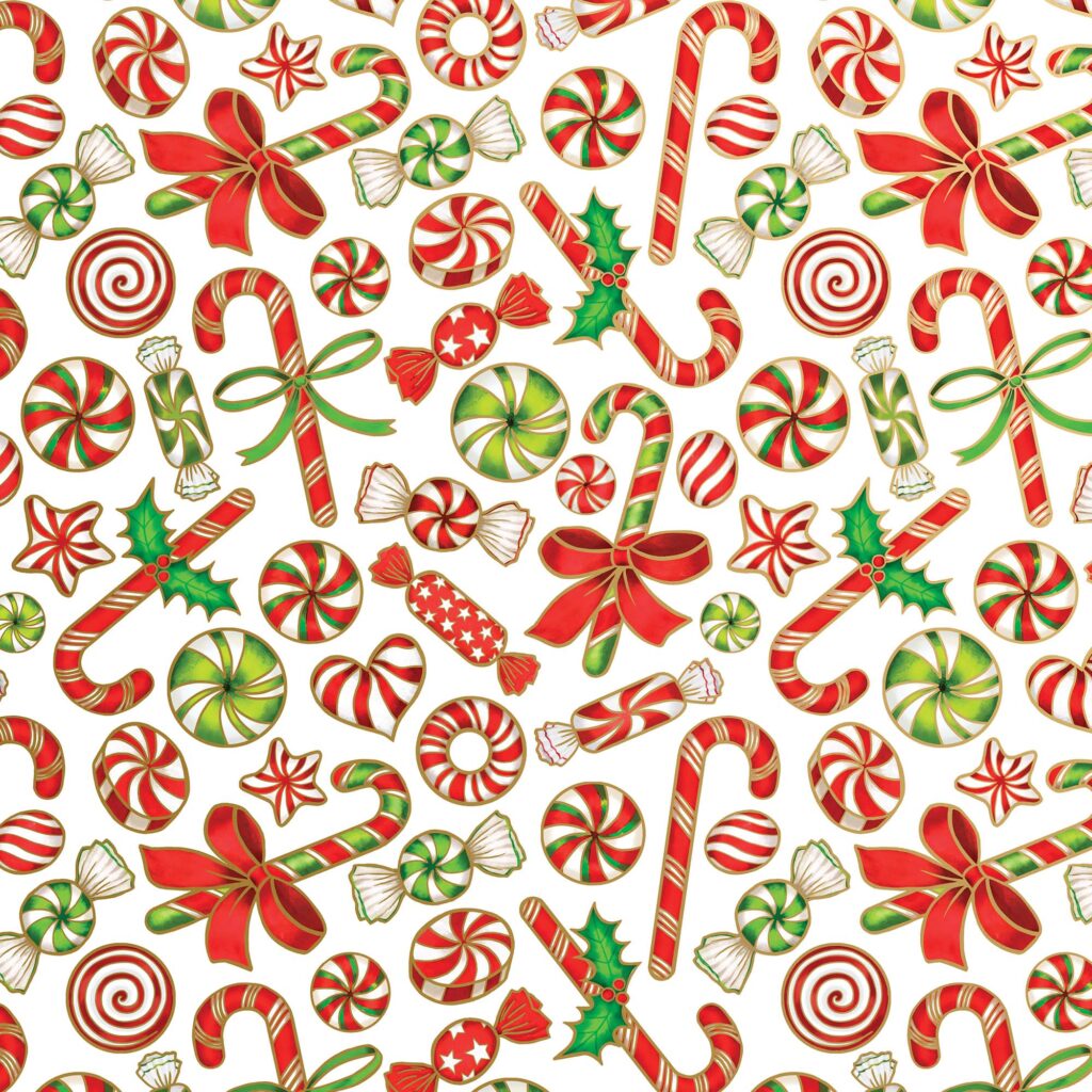 Holiday Wrapping Paper - Candy Party