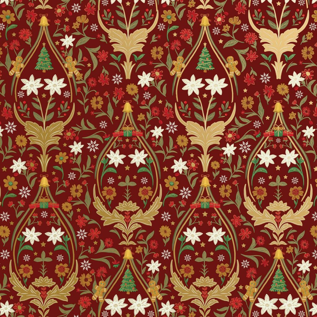 Holiday Wrapping Paper - Holiday Damask