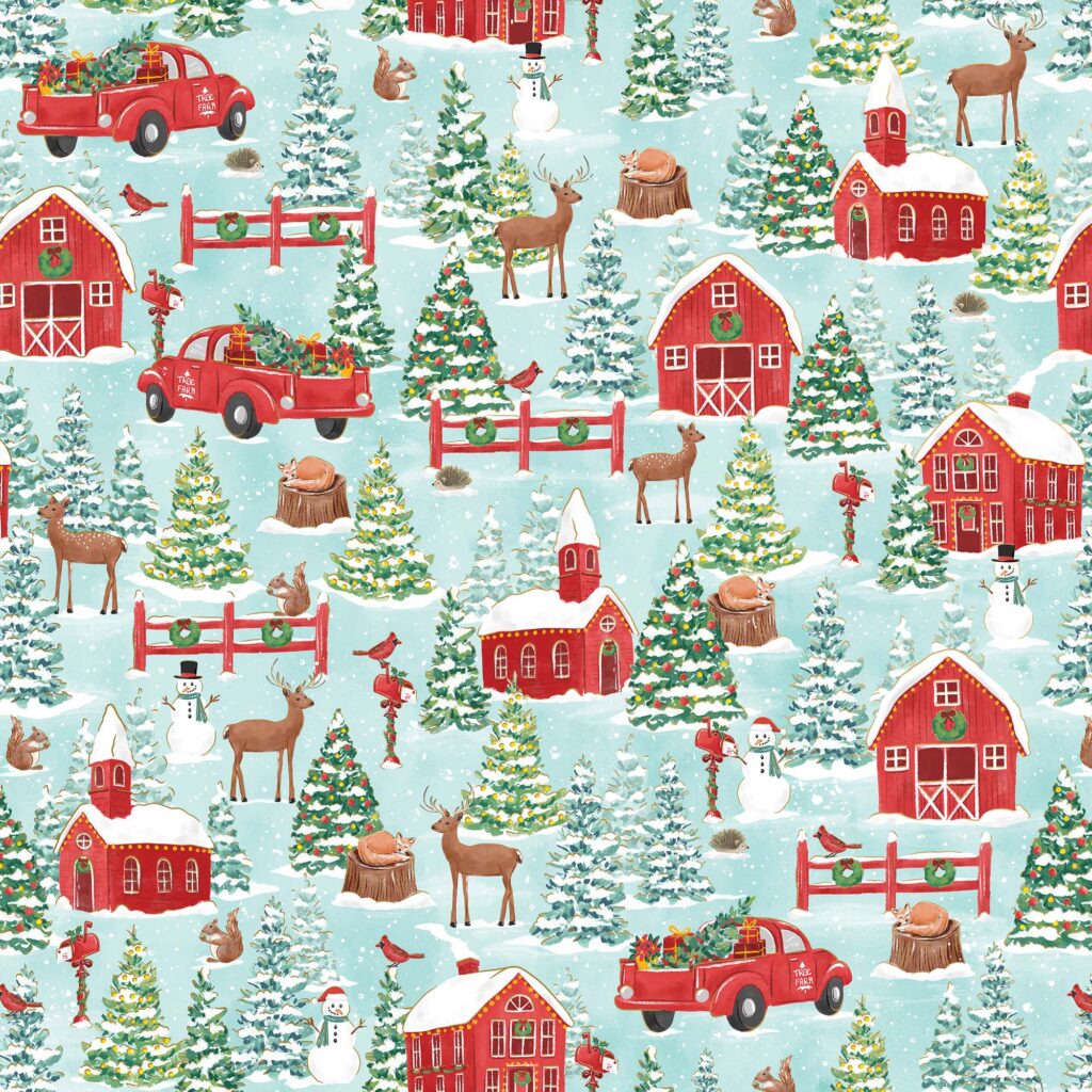 Holiday Wrapping Paper - Country Christmas