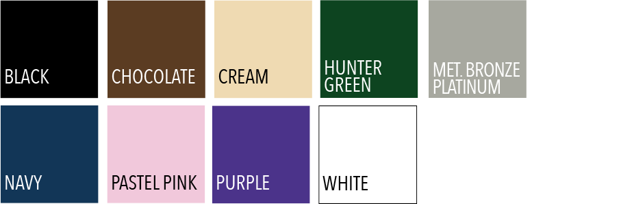 Matte Laminated Euro-Tote paper Shopping Bags Color Swatches