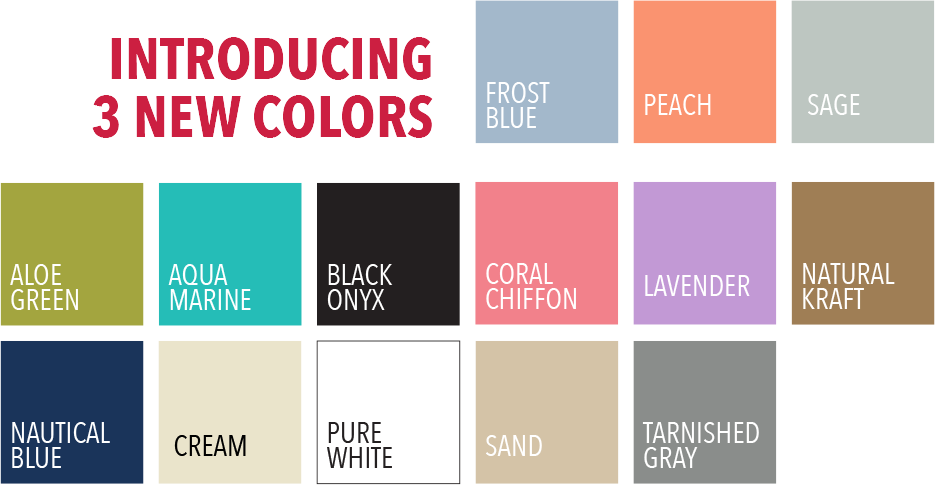 Midtown Paper Shoppers color Swatches