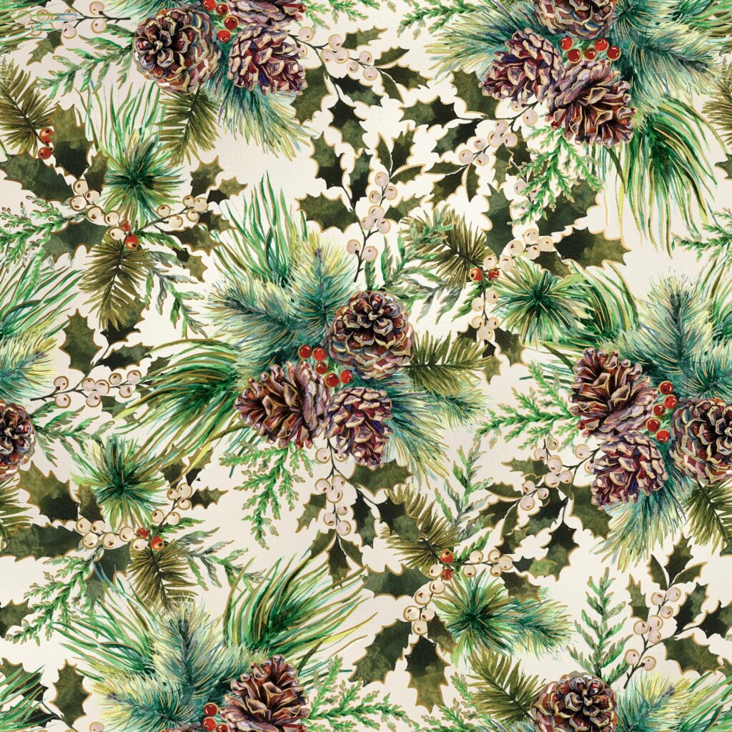 Holiday Wrapping Paper - Winter Branches