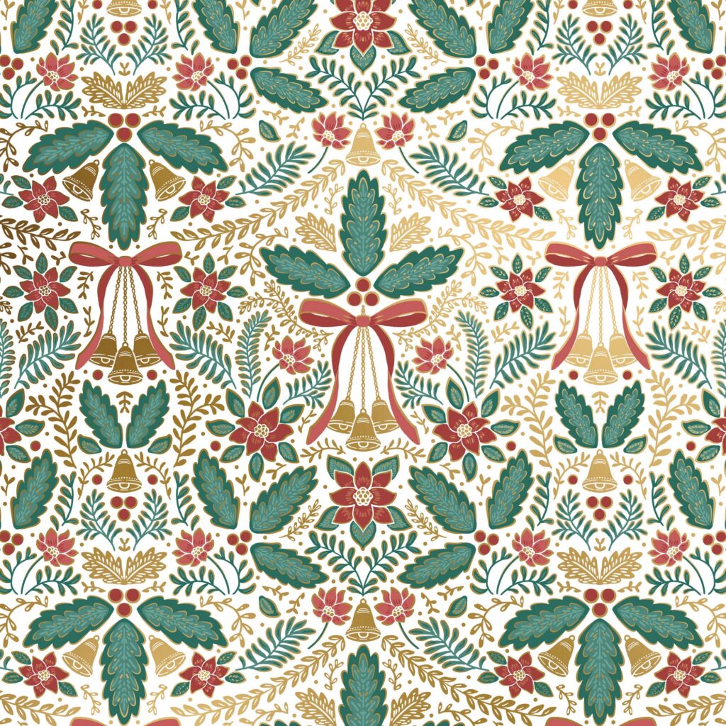 Holiday Wrapping Paper - Festive Folk