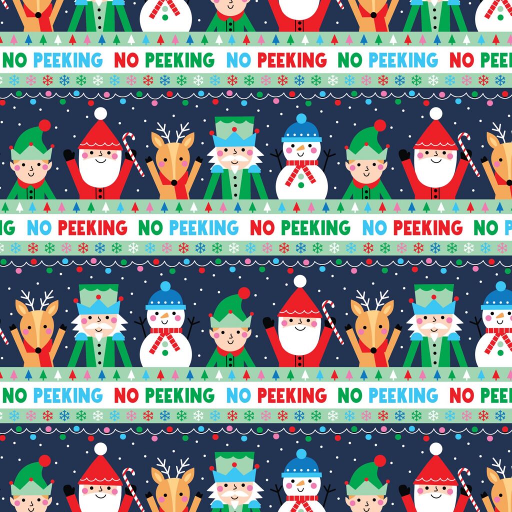 Holiday Wrapping Paper - No Peeking