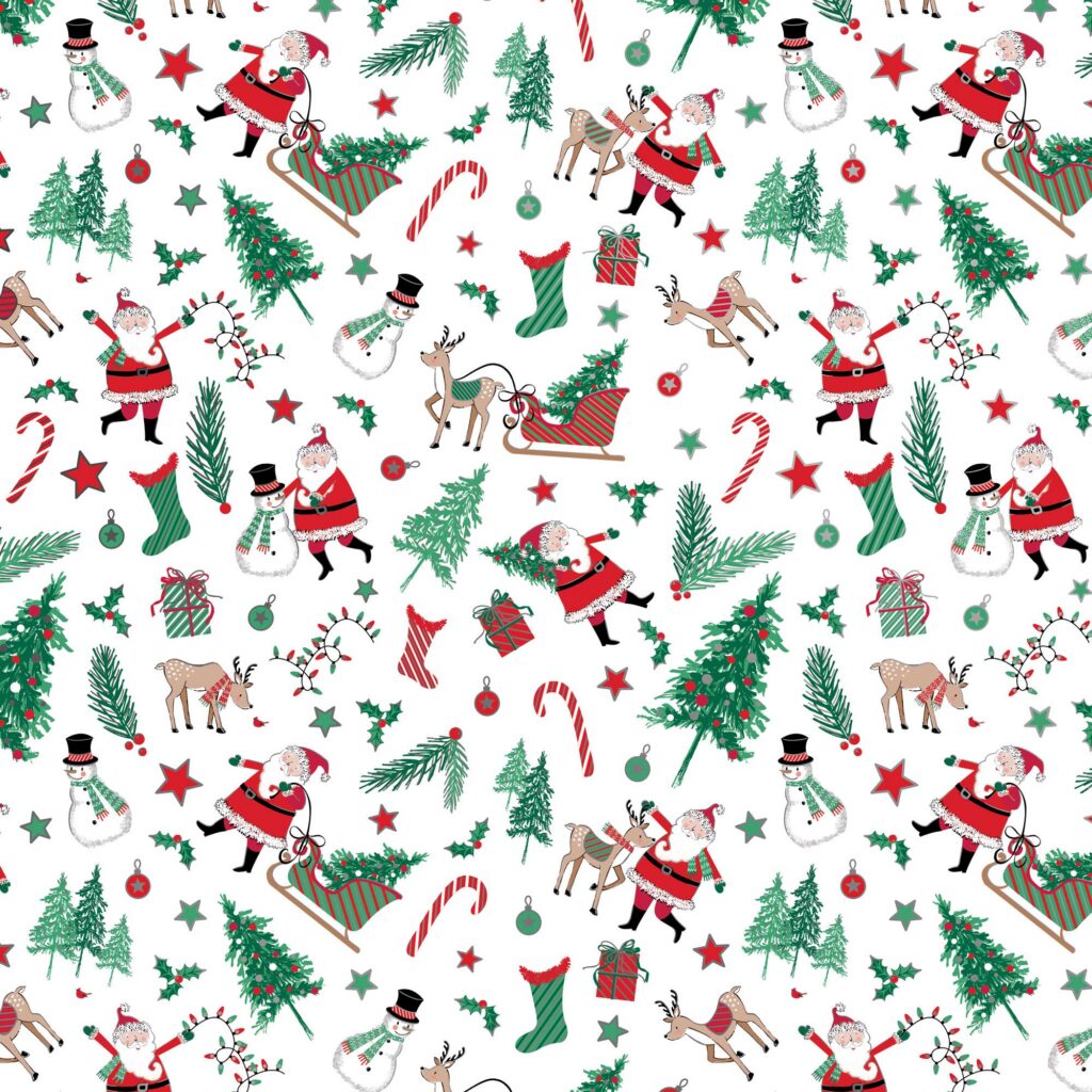 Holiday Wrapping Paper - Santa Season