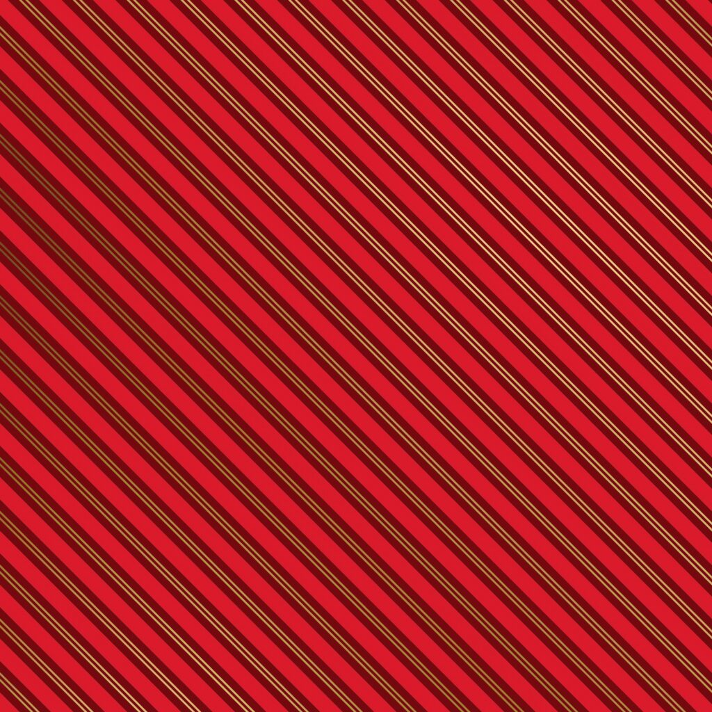 Holiday Wrapping Paper - Red & Gold Stripes